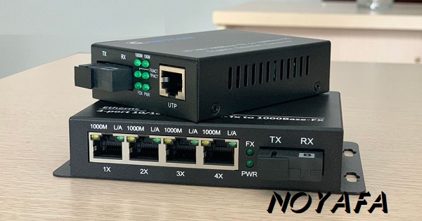 Bộ chuyển đổi quang điện 1 ra 4 cổng lan 10/100/1000Mbps